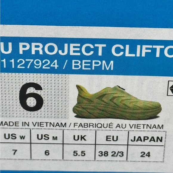 NWT Hoka Project Clifton Butterfly Evening Primrose Unisex Sneaker Shoes BEPM - Picture 5 of 16